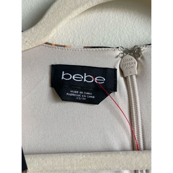 D2 Bebe Leopard Cheetah Bodycon Party  Dress Size XS‎ - Picture 3 of 8